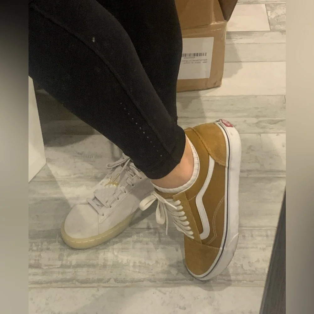 PUMA Off White Old School Suede Classic Shoes Sneakers Women